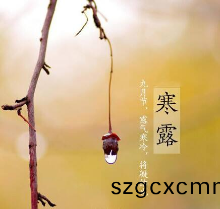 寒露至，鞦(qiu)意濃